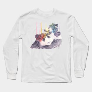 Rise and Pride Pandas Watercolor Long Sleeve T-Shirt